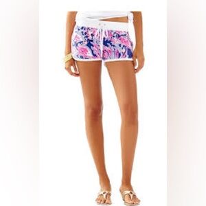 Lilly Pulitzer Pink and Blue Athletic Shorts A0506